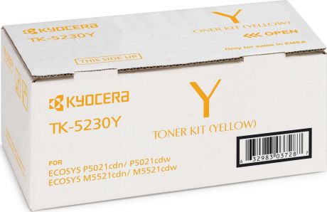 Картридж Kyocera TK-5230Y, желтый, для лазерного принтера