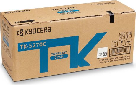 Картридж Kyocera TK-5270C, голубой, для лазерного принтера