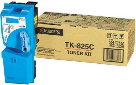 Картридж Kyocera TK-825C, голубой, для лазерного принтера