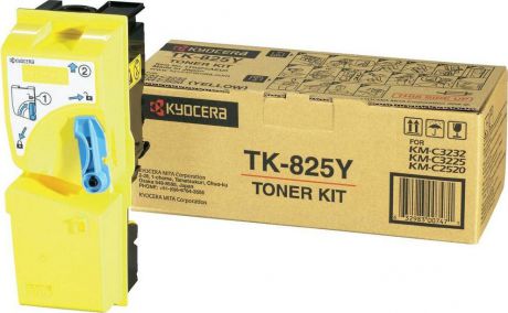 Картридж Kyocera TK-825Y, желтый, для лазерного принтера
