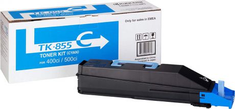 Картридж Kyocera TK-855C, голубой, для лазерного принтера