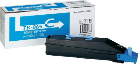Картридж Kyocera TK-865C, голубой, для лазерного принтера