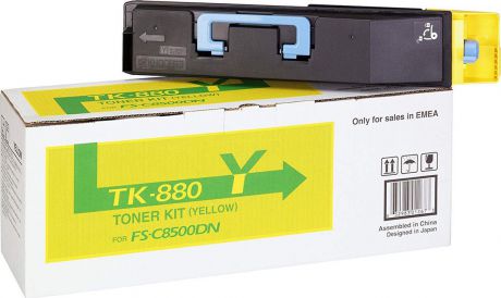 Картридж Kyocera TK-880Y, желтый, для лазерного принтера