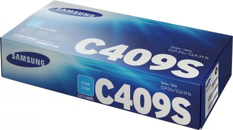 Картридж Samsung CLT-C409S, голубой, для лазерного принтера, оригинал