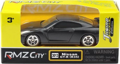 Машинка Uni-Fortune Toys RMZ City Nissan GTR (R35), 1:64, 344013SM, черный