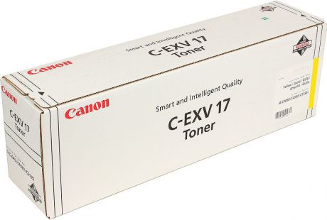 Картридж Canon C-EXV17Y, желтый, для лазерного принтера, оригинал