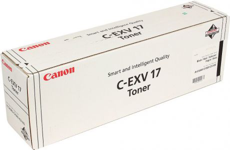 Картридж Canon C-EXV17Bk, черный, для лазерного принтера, оригинал