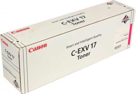 Картридж Canon C-EXV17M, пурпурный, для лазерного принтера, оригинал