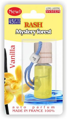 Автомобильный ароматизатор RASH подвесной с деревянной буковой крышкой Mystery forest VANILLA