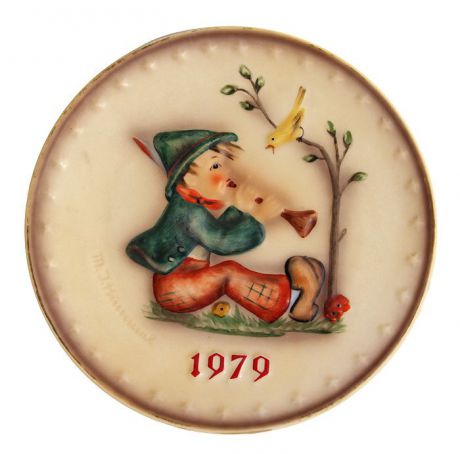 "Hummel", декоративная тарелка. Фарфор, роспись. Гебель, Германия, 1979 год