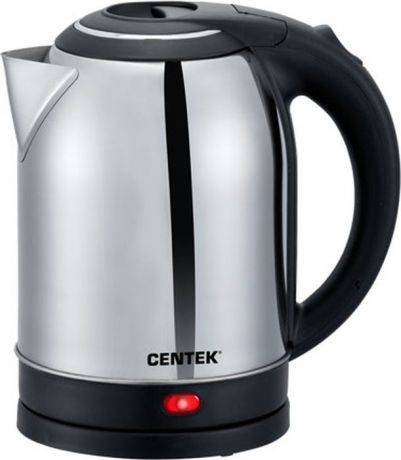 Электрический чайник Centek CT-0037, черный, серый металлик