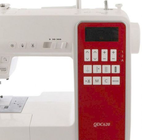 Швейная машина Janome QDC620 белый/красный