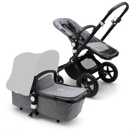 Коляска 2 в 1 Bugaboo Cameleon3 Plus base Black/Grey Melange 239156GM01