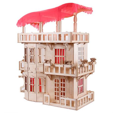 Деревянный домик для кукол Барби