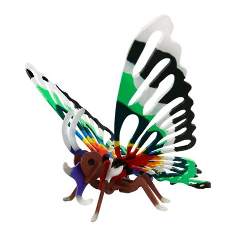 Деревянные 3Д конструкторы c красками "Бабочка"
