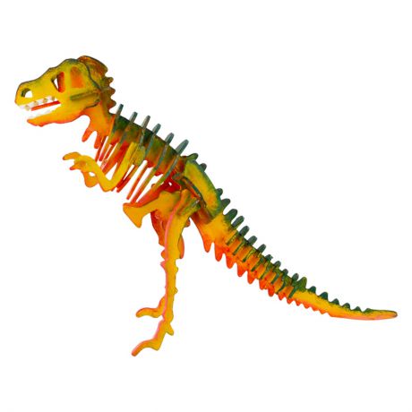 Деревянные 3Д конструкторы c красками "Динозавр T-REX"