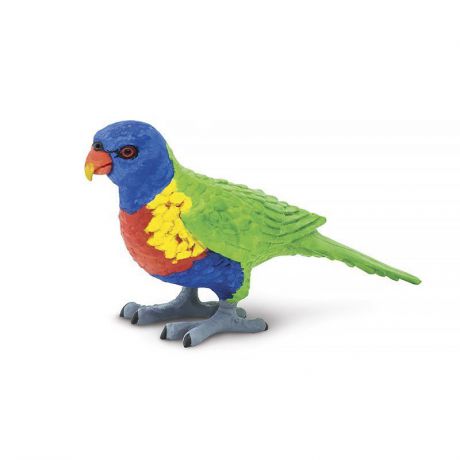 Фигурка попугая Safari Ltd Многоцветный лорикет