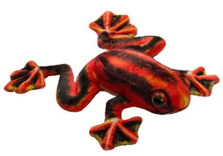 Мягкая игрушка Лягушка древесная, красная, 30 см