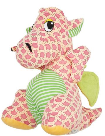 Мягкая игрушка Дракончик, 30 см, розовый