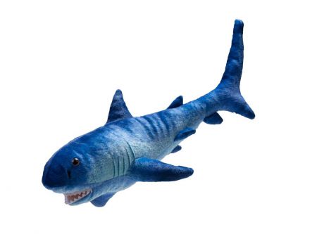 Мягкая игрушка АБВГДЕЙКА Акула синяя, 60 см