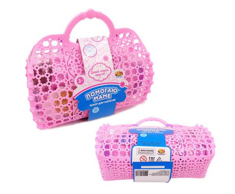 Сюжетно-ролевые игрушки Abtoys Помогаю Маме Набор для чаепития, PT-01021, розовый