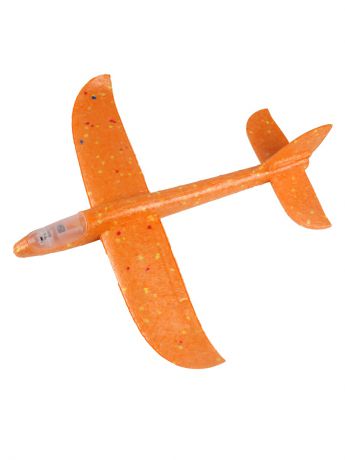 Метательный самолет маленький с подсветкой кабины, TipTop, оранжевый