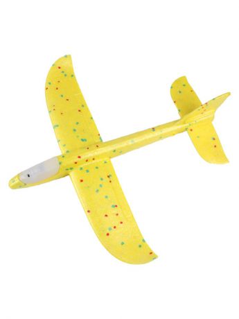 Метательный самолет маленький с подсветкой кабины, TipTop, желтый