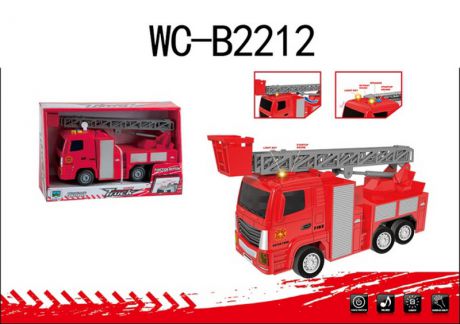 Машинка Abtoys Пожарная машина, инерционная, 89003A-5, красный