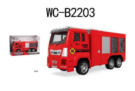 Машинка Abtoys Пожарная машина, инерционная, 89002B-6, красный