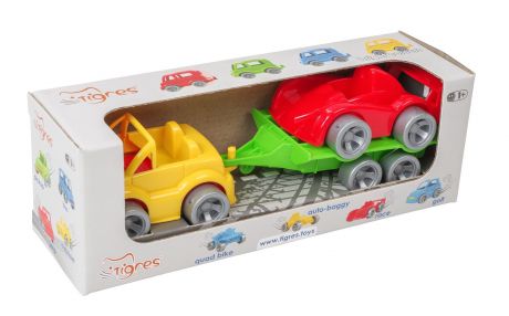 Машинка-игрушка Wader "Kid cars Sport" 3 эл. (Кабриолет + гонка) разноцветный