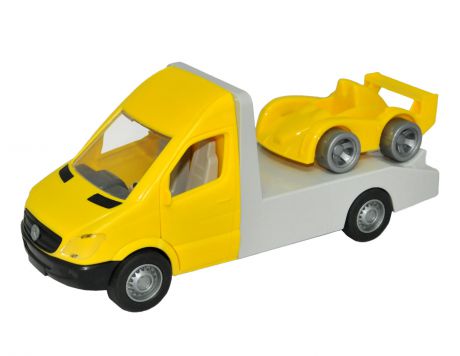 Машинка-игрушка Tigres "Mercedes-Benz Sprinter" эвакуатор желтый