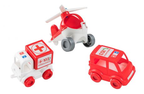 Машинка-игрушка Wader "Kid Cars" скорая разноцветный