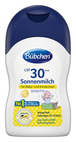 Молочко солнцезащитное Bubchen, для младенцев и детей с чувствительной кожей, SPF 30, 150 мл