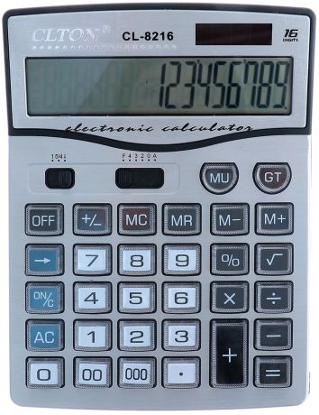 Калькулятор SDC-8216, настольный, 16-разрядный, 1151880, мультиколор