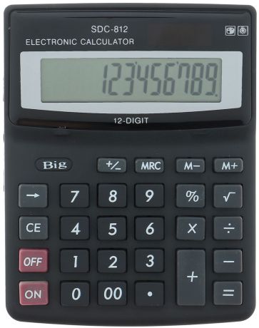 Калькулятор 812V, настольный, 12-разрядный, 649362, мультиколор