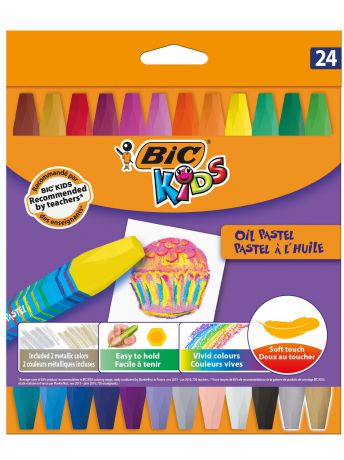 Масляные мелки BIC Kids Oil Pastel 24 цветов