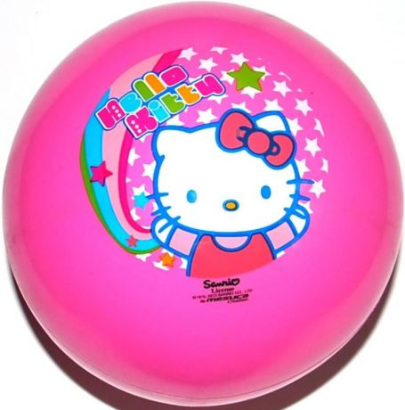 Мяч игровой детский Hello Kitty 2730, ПВХ. Надувной 23см. Розовый