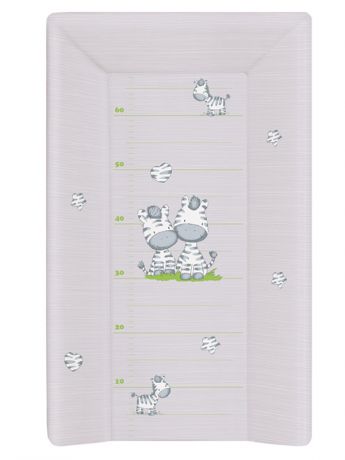 Матрац пеленальный Ceba Baby 70 см с изголовьем на кровать 120x60 см Zebra grey W-201-002-260