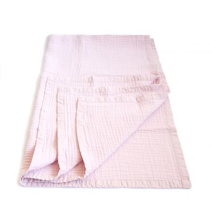 Муслиновое одеяло MamSi 8 слоев 120х90см розовый