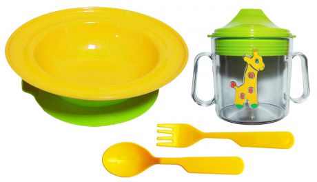 Набор посуды для кормления, 4 предмета