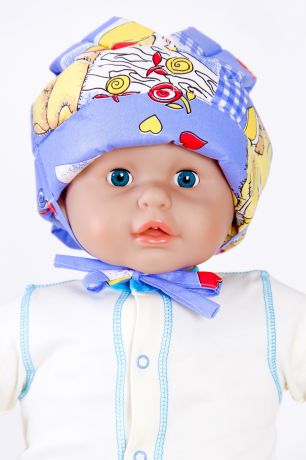 Противоударная шапка-шлем BabyBum №1 (цвет голубой)