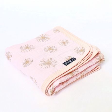 Муслиновое одеяло MamaPapa Rose Quartz Metallic (120см*120см)