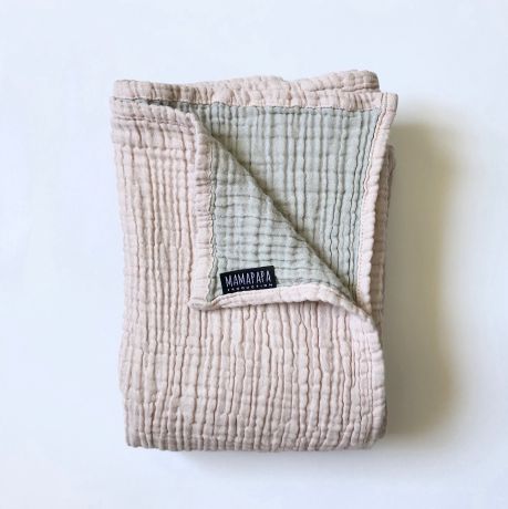 Муслиновое одеяло MamaPapa Пыльный розовый (120см*100см)