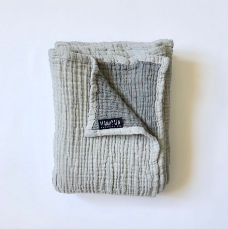 Муслиновое одеяло MamaPapa Пыльный серый (120см*100см)