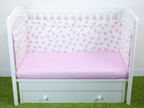 Бортики для детской кроватки Magic City Розовый десерт 30x60