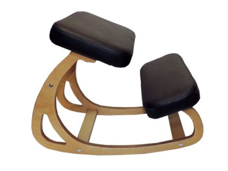 Балансирующий коленный стул Конёк Горбунёк (цвет обивки: коричневый, цвет каркаса: сандал)
