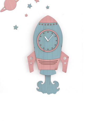 Настенные часы Terra Design Rocket man