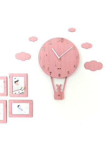 Настенные часы Terra Design montgolfier pink