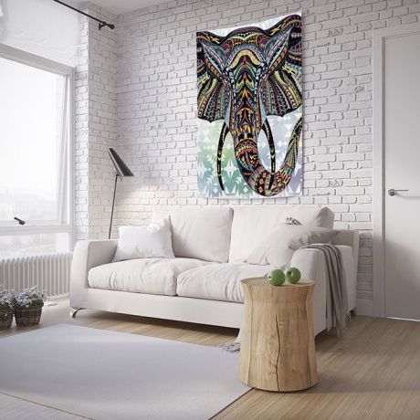 Панно с фотопринтом на стену JoyArty "Слоновое видение", tp_8156, 100x150 см