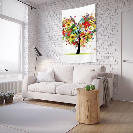 Панно с фотопринтом на стену JoyArty "Чувства в цветах", tp_6426, 100x150 см